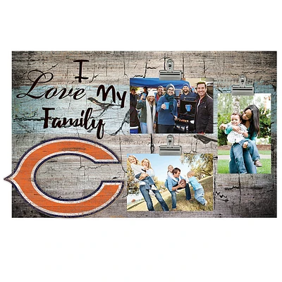 Chicago Bears 11" x 19" I Love My Family Clip Photo Frame