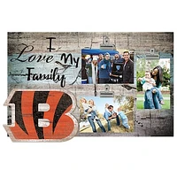 Cincinnati Bengals 11" x 19" I Love My Family Clip Photo Frame