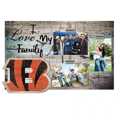 Cincinnati Bengals 11" x 19" I Love My Family Clip Photo Frame