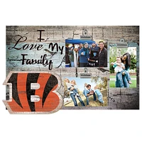 Cincinnati Bengals 11" x 19" I Love My Family Clip Photo Frame