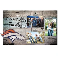 Denver Broncos 11" x 19" I Love My Family Clip Photo Frame