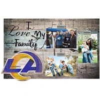 Los Angeles Rams 11" x 19" I Love My Family Clip Photo Frame