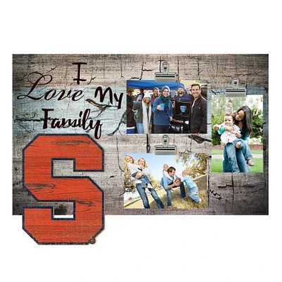 Syracuse Orange 11" x 19" I Love My Family Clip Photo Frame