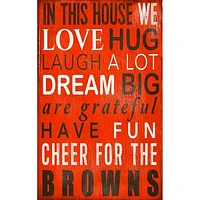 Cleveland Browns 11" x 19" In This House Sign