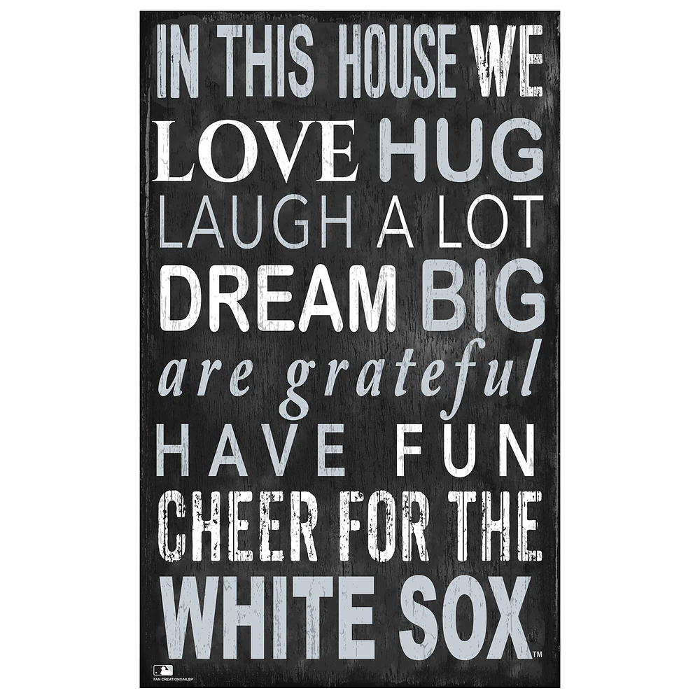 Chicago White Sox 11" x 19" In This House Sign
