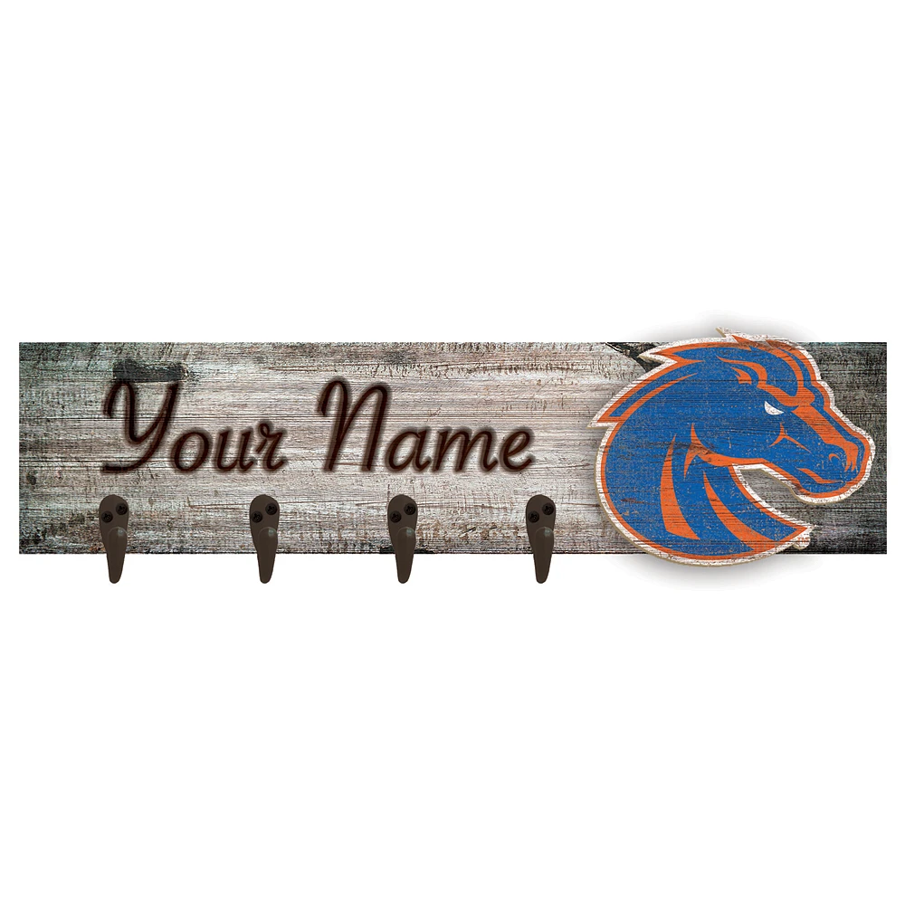 Boise State Broncos 24" x 6" Personalized Mounted Coat Hanger