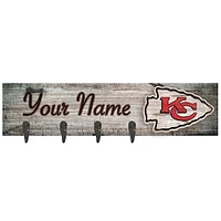Kansas City Chiefs 24" x 6" Personalized Mounted Coat Hanger