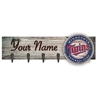 Minnesota Twins 24" x 6" Personalized Mounted Coat Hanger