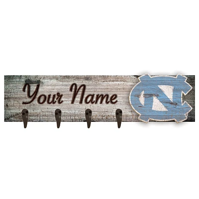 North Carolina Tar Heels 24" x 6" Personalized Mounted Coat Hanger