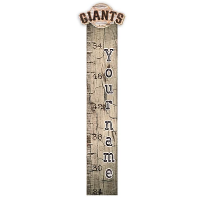San Francisco Giants 6" x 36" Personalized Growth Chart Sign