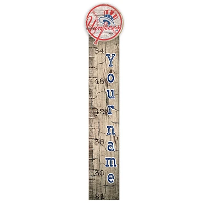 New York Yankees 6" x 36" Personalized Growth Chart Sign