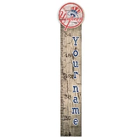 New York Yankees 6" x 36" Personalized Growth Chart Sign