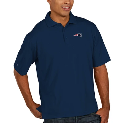 Men's Antigua Navy New England Patriots Pique Xtra Lite Big & Tall Polo