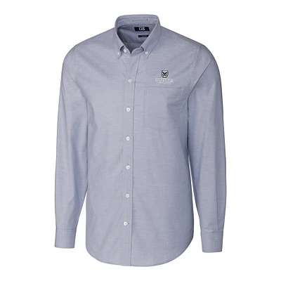 Men's Cutter & Buck Light Blue Butler Bulldogs Stretch Oxford Big Tall Long Sleeve Button-Down Shirt