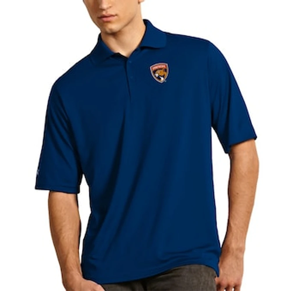 Men's Antigua Navy Florida Panthers Exceed Desert Dry Xtra-Lite Polo