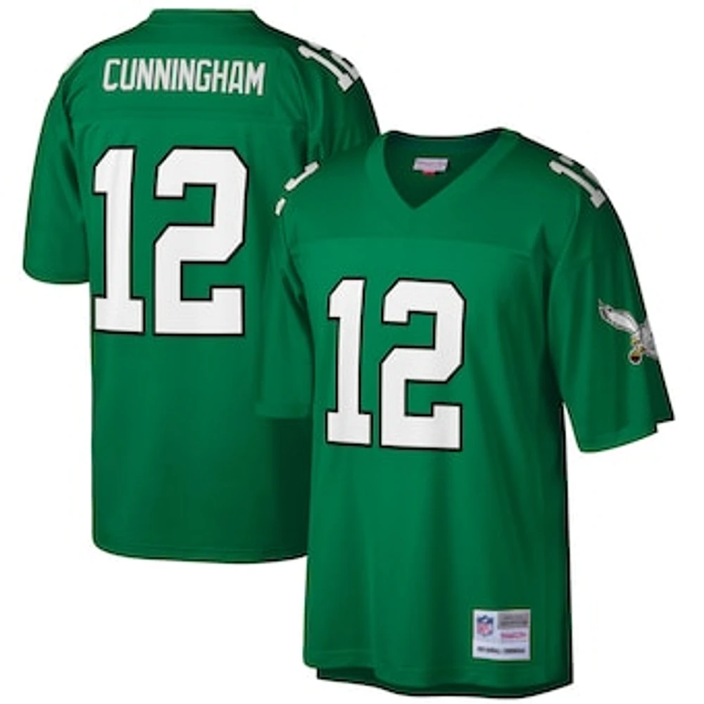 Men's Mitchell & Ness Randall Cunningham Kelly Green Philadelphia Eagles Big Tall 1990 Retired Player Replica Jersey