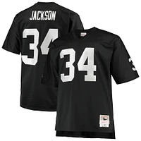 Men's Mitchell & Ness Bo Jackson Black Las Vegas Raiders Big Tall 1988 Retired Player Replica Jersey