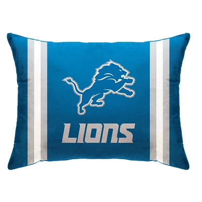 Blue Detroit Lions 20" x 26" Plush Bed Pillow