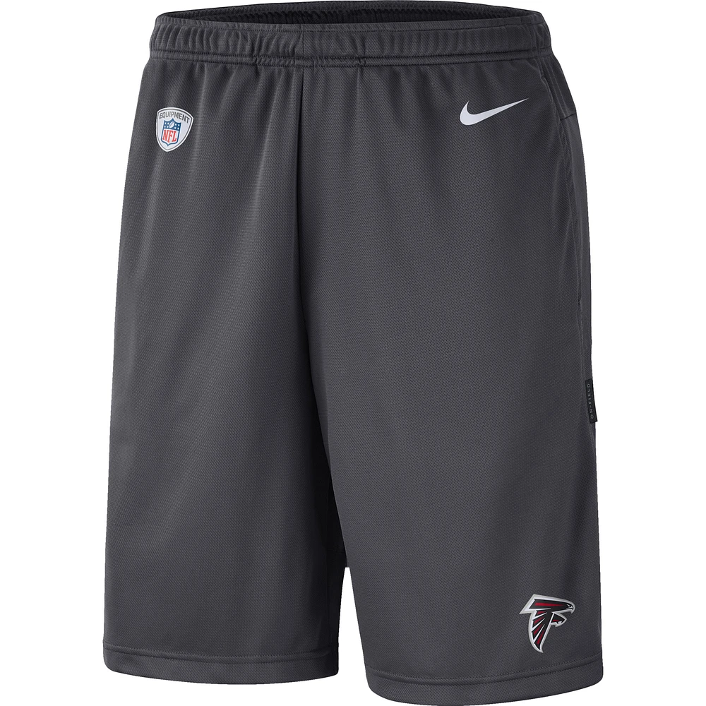 Atlanta Falcons Nike Sideline Coaches Performance Shorts - Charcoal