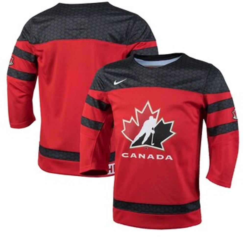 Youth Nike Red Canada Hockey - Team Replica Jersey