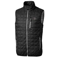 Men's Cutter & Buck Black Texas A&M Aggies Rainier Full-Zip Vest