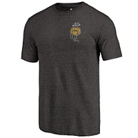 Men's Fanatics Black Wisconsin-Milwaukee Panthers College Vault Left Chest Distressed Tri-Blend T-Shirt