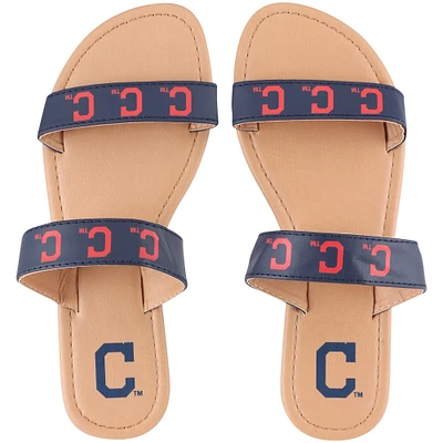 Women's Cleveland Indians Double-Strap Sandals