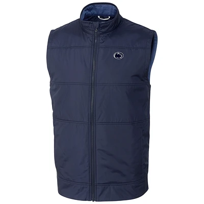 Men's Cutter & Buck  Navy Penn State Nittany Lions Stealth Full-Zip Vest