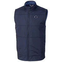 Men's Cutter & Buck  Navy Penn State Nittany Lions Stealth Full-Zip Vest