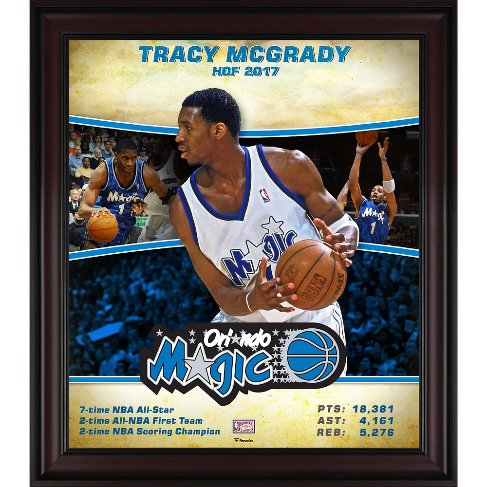 Tracy McGrady Orlando Magic Framed 15" x 17" Hardwood Classics Player Collage