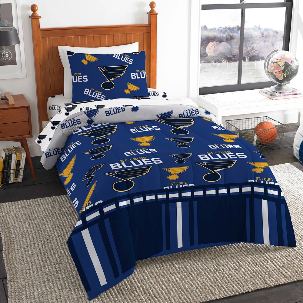 The Northwest Company St. Louis Blues 4-Piece Twin Bed in a Bag Set