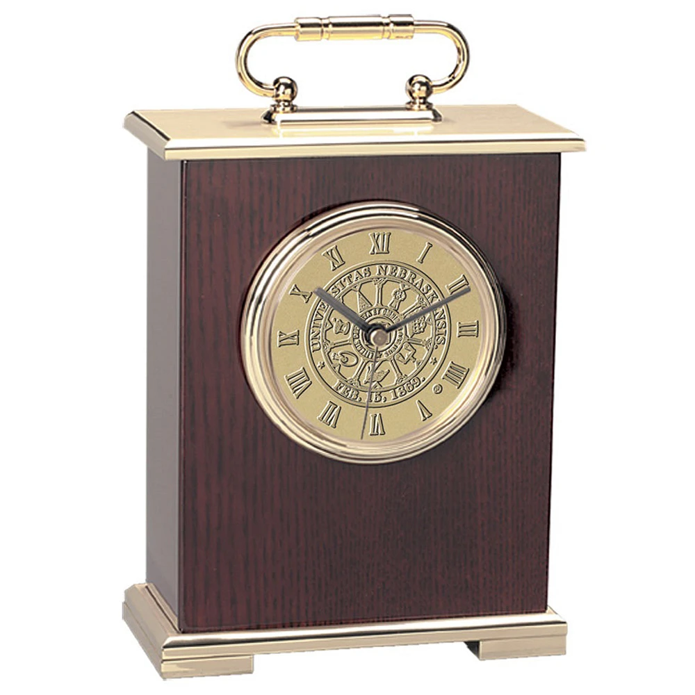 Nebraska Huskers Carriage Clock