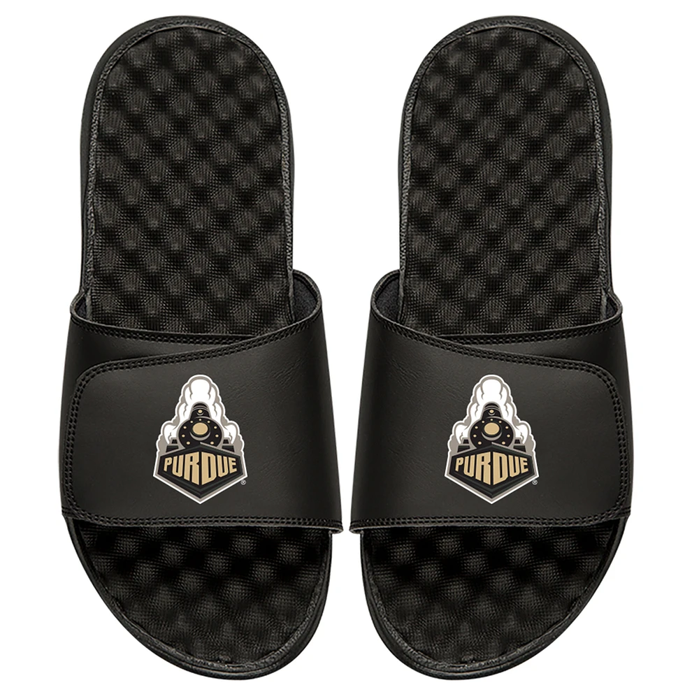 Youth ISlide Black Purdue Boilermakers Train Slide Sandals