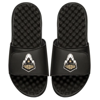 Youth ISlide Black Purdue Boilermakers Train Slide Sandals
