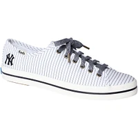 Women's Keds White New York Yankees Kickstart Pinstripe Sneakers