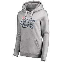 Women's Majestic Heather Gray Boston Red Sox 2018 World Series Champions Signal Pullover Hoodie