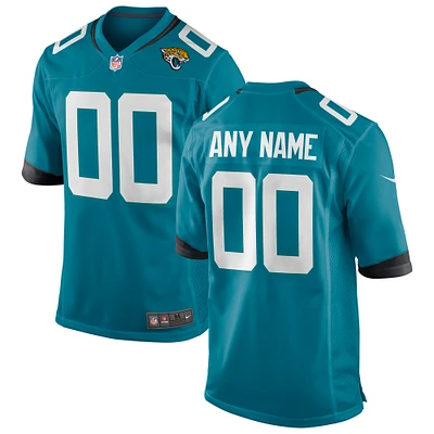 Youth Nike Teal Jacksonville Jaguars Custom Game Jersey