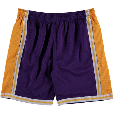 Men's Mitchell & Ness Purple Los Angeles Lakers Big Tall Hardwood Classics Swingman Shorts