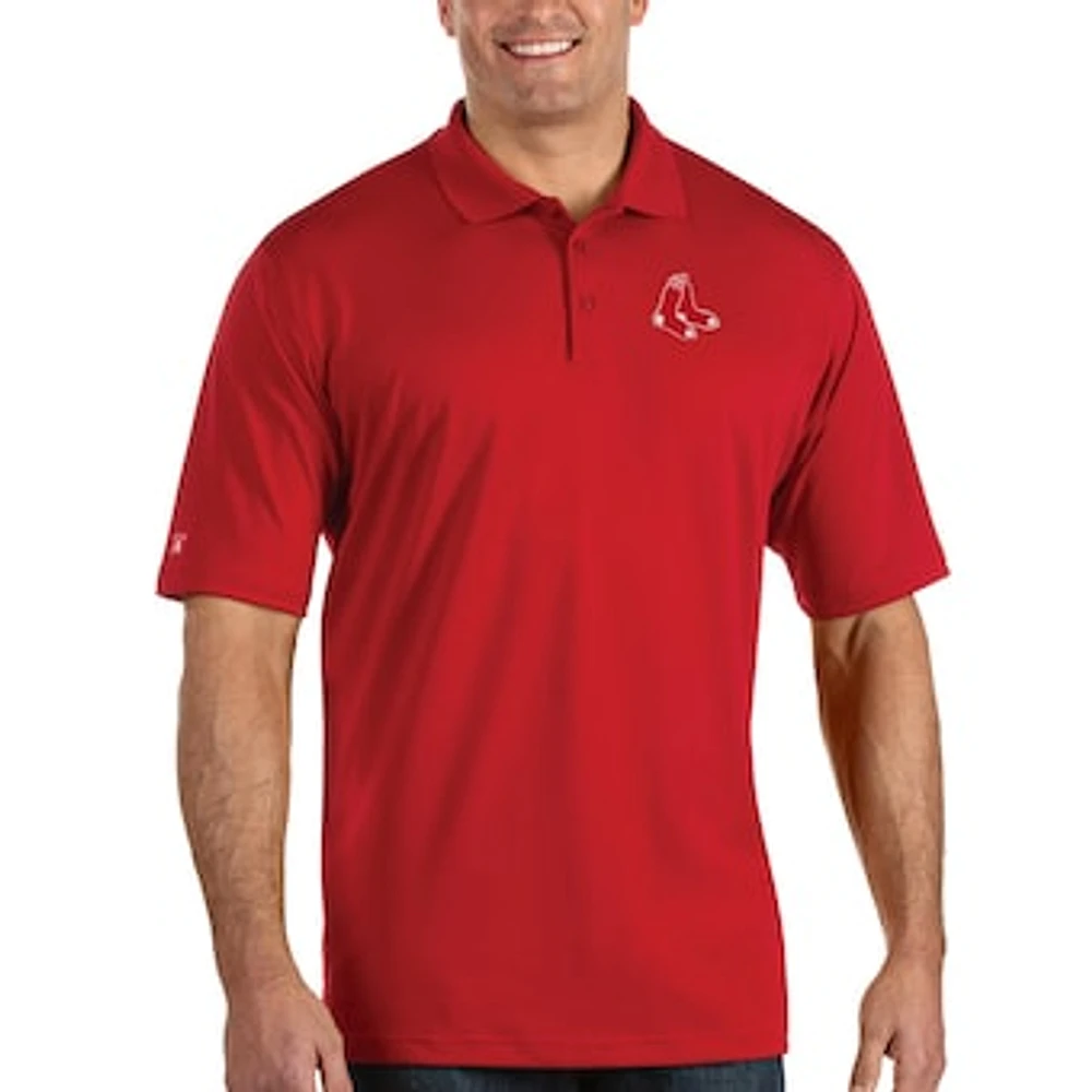 Men's Antigua Red Boston Red Sox Pique Xtra Lite Big & Tall Polo