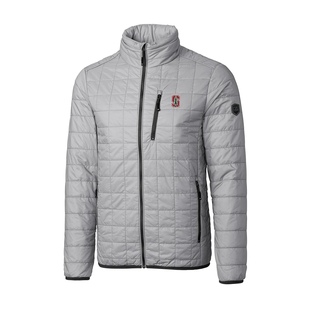 Men's Cutter & Buck Gray Stanford Cardinal Big & Tall Rainier Full-Zip Jacket