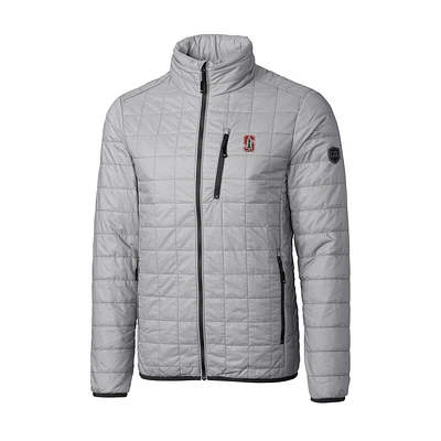 Men's Cutter & Buck Gray Stanford Cardinal Big & Tall Rainier Full-Zip Jacket