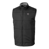 Men's Cutter & Buck Black South Carolina Gamecocks Big Tall Stealth DryTec Full-Zip Vest