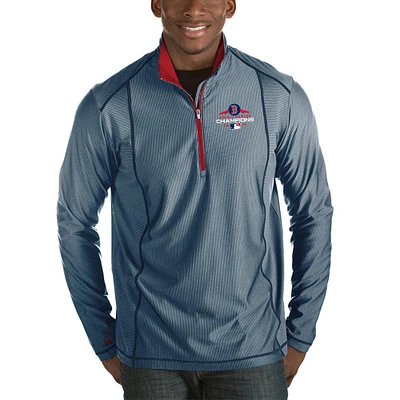 Men's Antigua Navy Boston Red Sox 2018 World Series Champions Tempo Quarter-Zip Pullover Hoodie