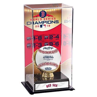 Boston Red Sox 2018 MLB World Series Champions Sublimated Display Case with Image