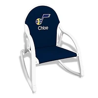 Navy Utah Jazz Children's Personalized Rocking Chair