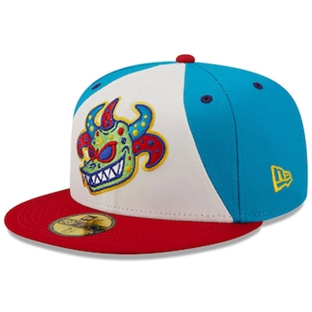 Men's New Era Blue/Red Scranton/Wilkes-Barre Vejigantes Copa de la Diversion 59FIFTY Fitted Hat