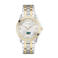 Bulova Silver/Gold Florida Gators Classic Two-Tone Round Watch