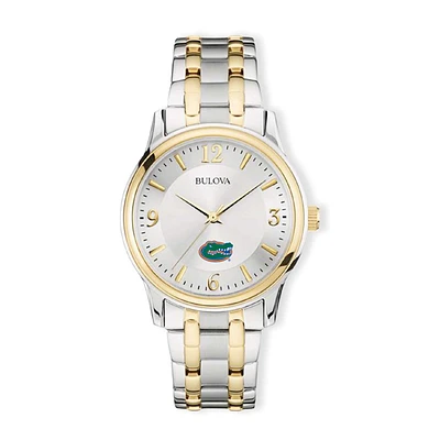 Bulova Silver/Gold Florida Gators Classic Two-Tone Round Watch
