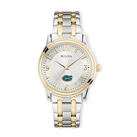 Bulova Silver/Gold Florida Gators Classic Two-Tone Round Watch