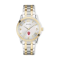 Bulova Silver/Gold Indiana Hoosiers Classic Two-Tone Round Watch